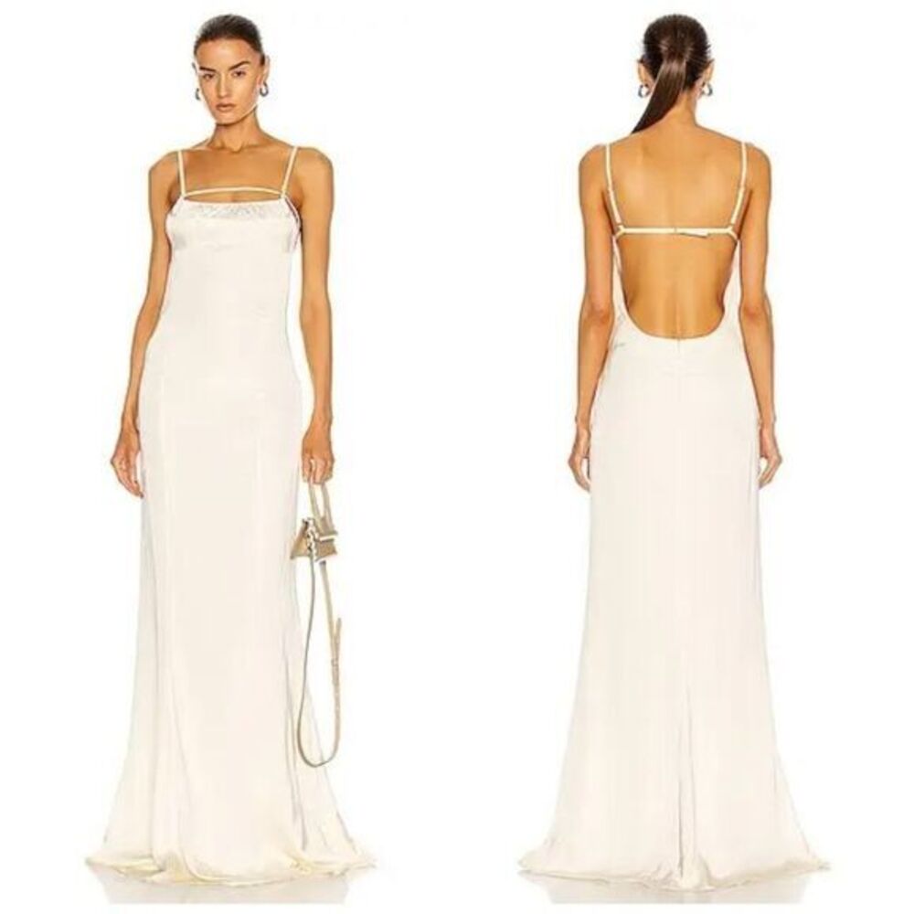 JACQUEMUS La Robe Novio In Beige Size 40 / US 8